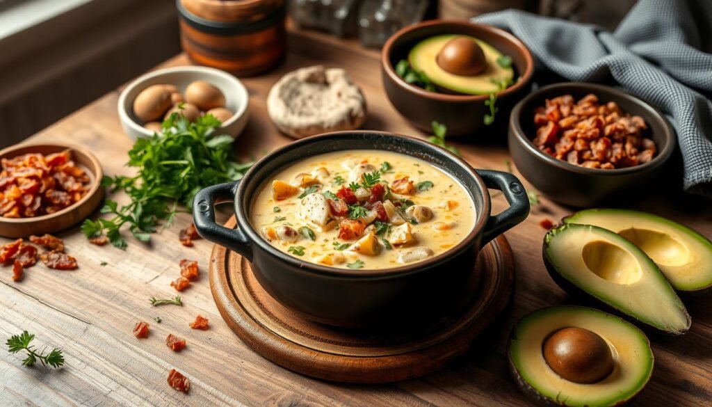 Keto clam chowder pairings